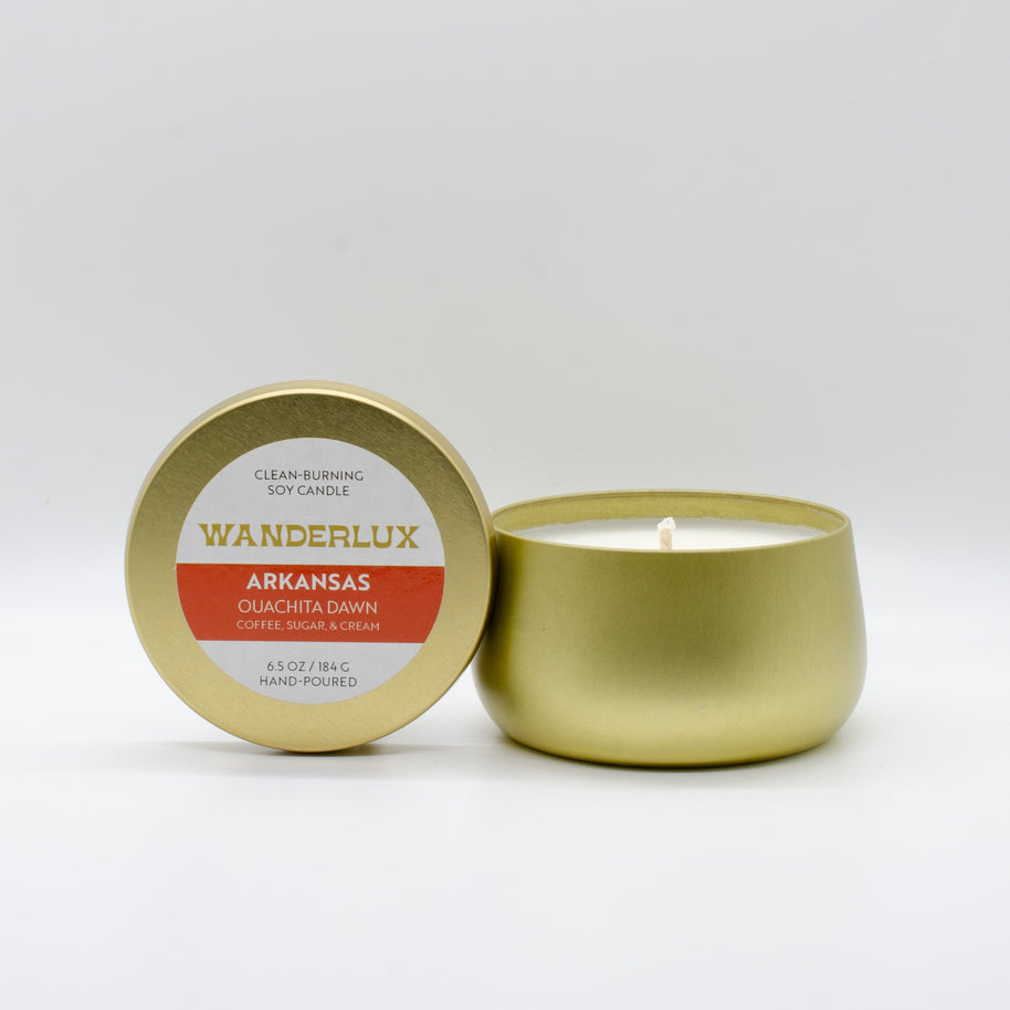 Wanderlux Arkansas Ouachita Dawn 6.5 Ounce Soy Candle