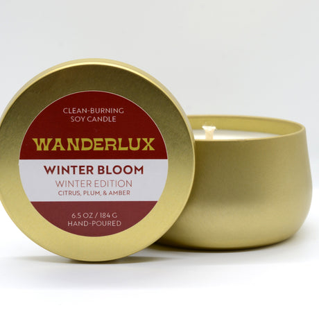 Wanderlux Winter Edition - Winter Bloom - 6.5 Ounce Soy Candle