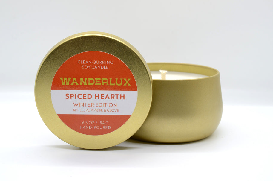 Wanderlux Winter Edition - Spiced Hearth - 6.5 Ounce Soy Candle