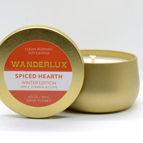 Wanderlux Winter Edition - Spiced Hearth - 6.5 Ounce Soy Candle