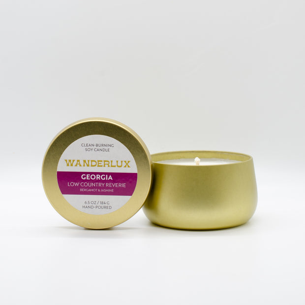 Wanderlux Georgia Low Country Reverie 6.5 Ounce Soy Candle