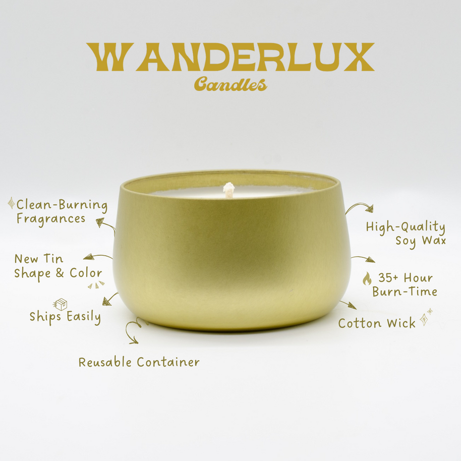 Wanderlux Georgia Cumberland Spice 6.5 Ounce Soy Candle